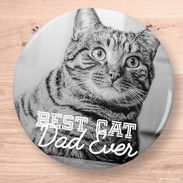 Bester Cat Vater je Modernes, benutzerdefiniertes  Magnet (Von Creator hochgeladen)