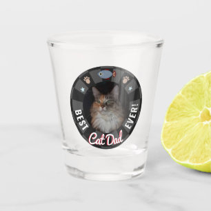 Bester Cat-Vater je Schnapsglas