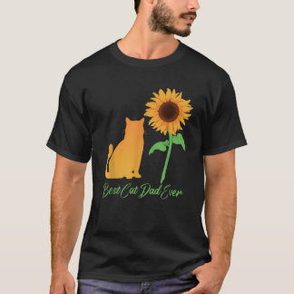 Bester Cat Vater je Sonnenblume T-Shirt