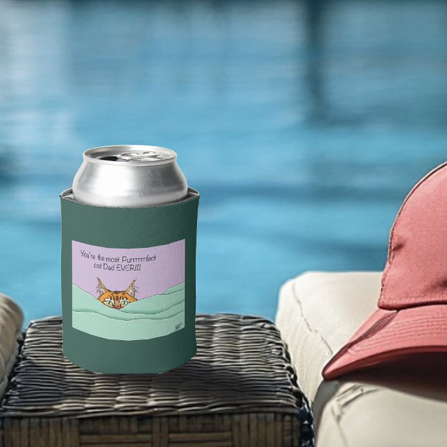 Bester Cat Vater je! Vatertag Dosenkühler (Von Creator hochgeladen)