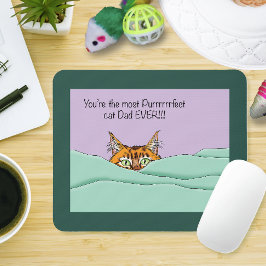 Bester Cat Vater je! Vatertag Mousepad
