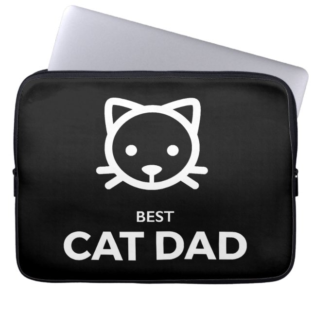 Bester Cat Vater Laptopschutzhülle (Vorderseite)