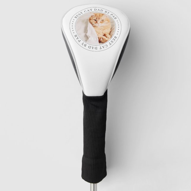 Bester Cat Vater nach Art Klassisches einfaches Fo Golf Headcover (Vorderseite)