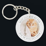 Bester Cat Vater nach Art Klassisches einfaches Fo Schlüsselanhänger<br><div class="desc">Dieses einfache und klassische Design besteht aus Serifentypografie und fügt ein benutzerdefiniertes Foto hinzu. "Bester Vater von Par" umschließt den Rahmen.</div>