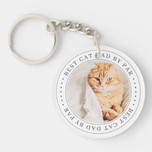 Bester Cat Vater nach Art Klassisches einfaches Fo Schlüsselanhänger