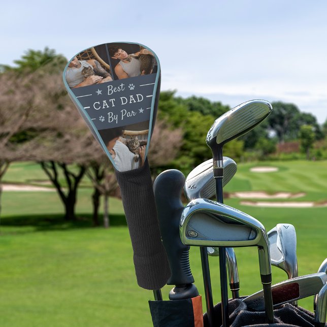 Bester Cat-Vater nach Par | 3 FOTO Golf Headcover (Von Creator hochgeladen)