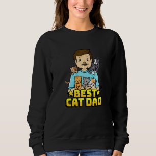 Bester Cat Vater Sweatshirt