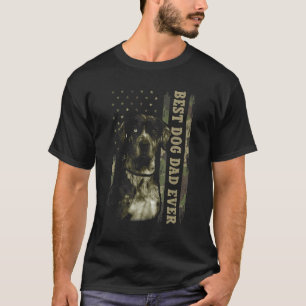 Bester Catahoula-Vater jemals  Camo Amerikanische  T-Shirt