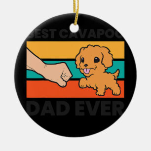 Bester Cavapoo Vater je Cavoodle Cavapoo Dog Keramik Ornament