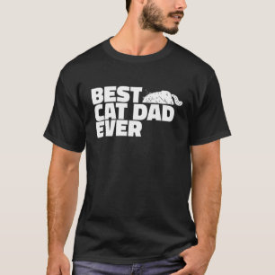 Bester Chat-Vater Ever Funny Cat Lover Sprichwort T-Shirt