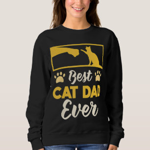 Bester Chat-Vater je Tier Familienmitglied Tier Sweatshirt