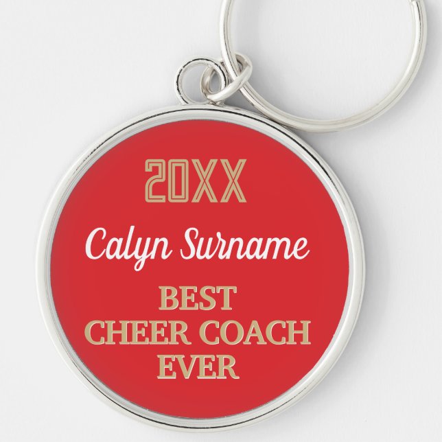 Bester CHEER-Trainer-Preis Schlüsselanhänger (Vorne)