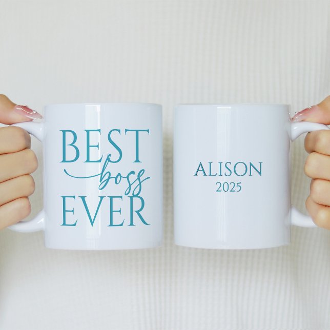 Bester Chef Aller Zeiten Personalisierter Kaffeebe Kaffeetasse (Von Creator hochgeladen)