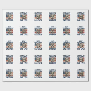 Bester Chihuahua-Vater aller Zeiten Patriotisches Geschenkpapier