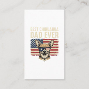 Bester Chihuahua-Vater überhaupt, vintage-patrioti Visitenkarte