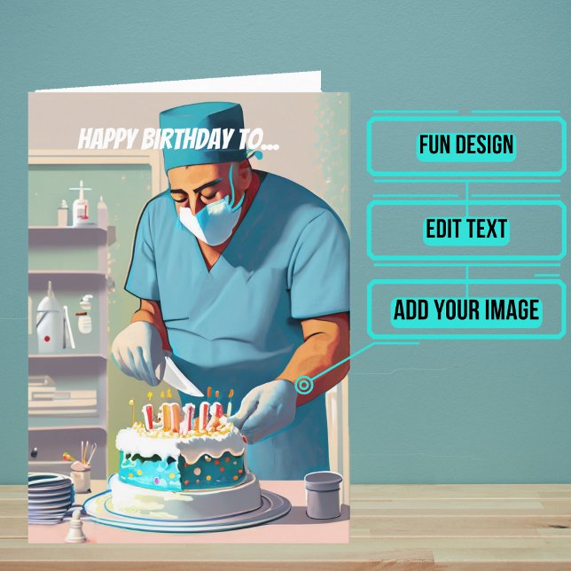 Bester Chirurg zum Geburtstag Karte (Looking for the perfect card for that talented surgeon friend of yours?)