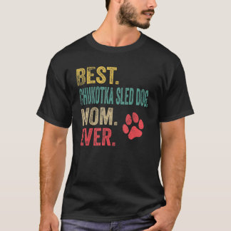 Bester Chukotka Schlittenhund Mama Vintag Mutterhu T-Shirt
