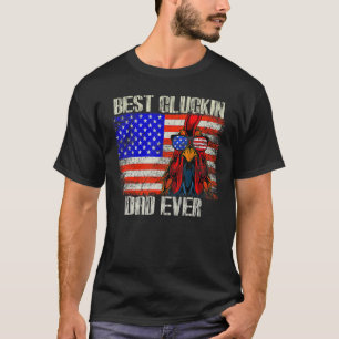 Bester Cluckin-Vater je amerikanischer Hühnerhof T-Shirt