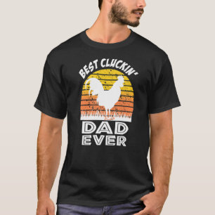 Bester Cluckin-Vater je Boys Farm Tier Hühnchen Ro T-Shirt