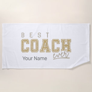 Bester Coach Aller Zeiten Trainer Vintage-Design f Strandtuch