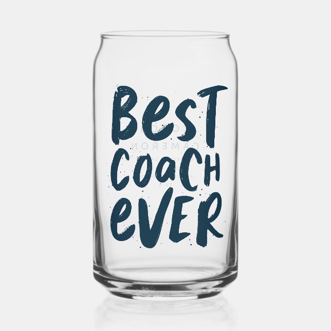 Bester Coach je lustige Marine personalisierten Sp Dosenglas (Vorderseite)