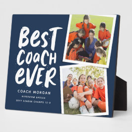 Bester Coach je Marine zwei Foto Team Danke Fotoplatte