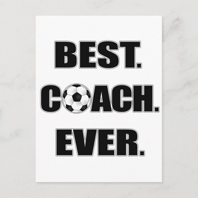 Bester Coach je Postkarte (Vorderseite)