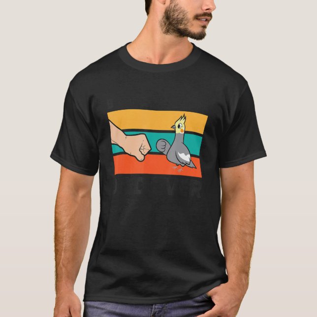 Bester Cockatiel-Vater je Pet Cockatiel Parrot T-Shirt (Vorderseite)