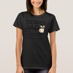 Bester Corgi-Vater Aller Zeiten Definition Lustige T-Shirt