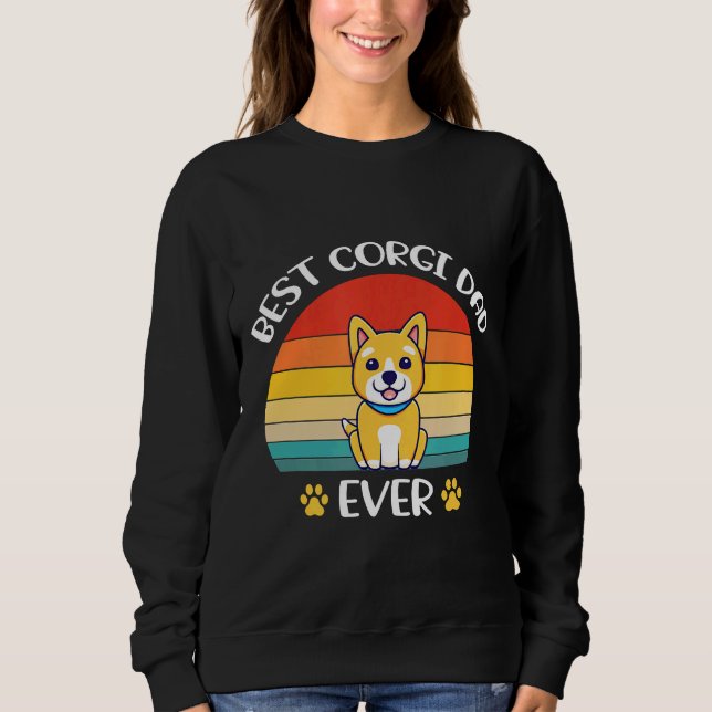 Bester Corgi Vater je Corgi Corgi Sweatshirt (Vorderseite)