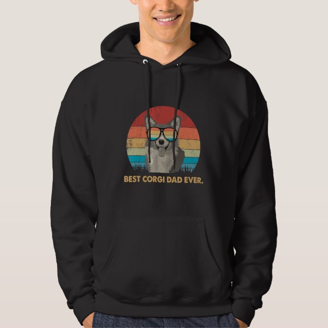 Bester Corgi-Vater je Hoodie (Vorderseite)