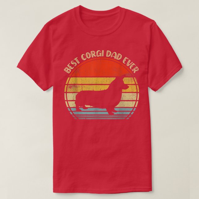 Bester Corgi-Vater je T-Shirt (Design vorne)