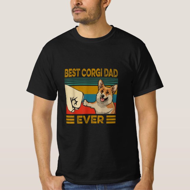 Bester Corgi-Vater je T-Shirt (Vorderseite)