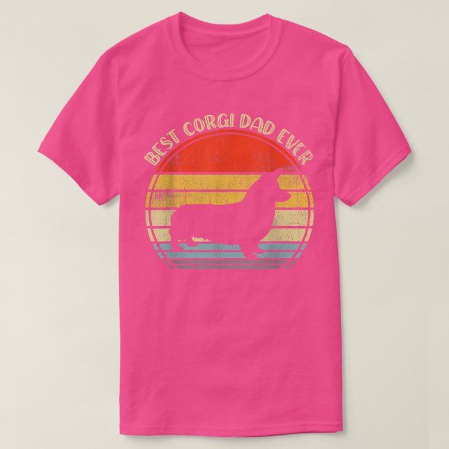 Bester Corgi-Vater je T-Shirt (Design vorne)