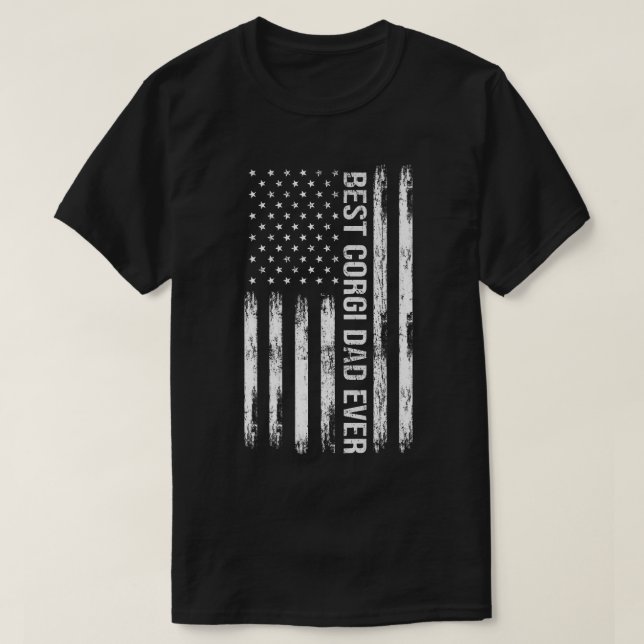 Bester Corgi Vater je T-Shirt Hund Lover American  (Design vorne)