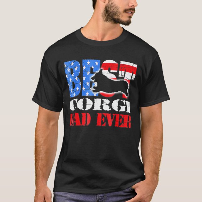 Bester Corgi-Vater überhaupt   T-Shirt (Vorderseite)