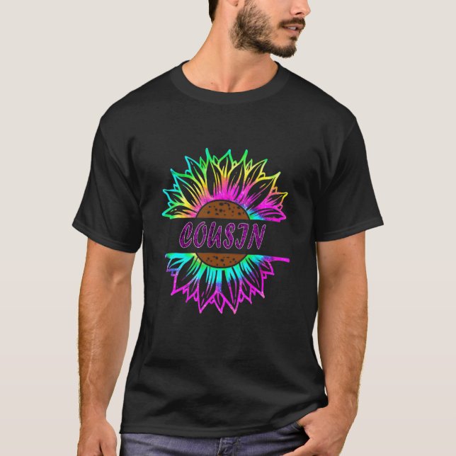 Bester Cousin je Blume Mama Mama Mother Mother Mot T-Shirt (Vorderseite)