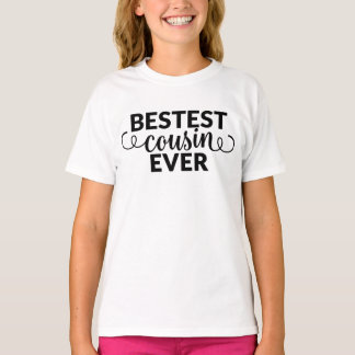 Bester Cousin je Girls Shirt mit Wirbel