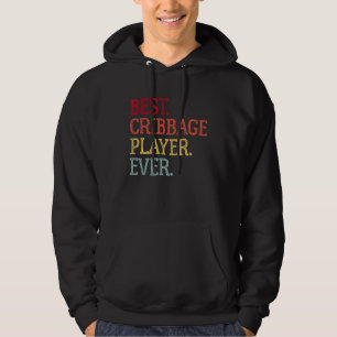 Bester Cribbage-Spieler überhaupt Vintage-Cribbage Hoodie