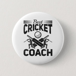Bester Cricket-Trainer - Cricket spielender Cricke Button