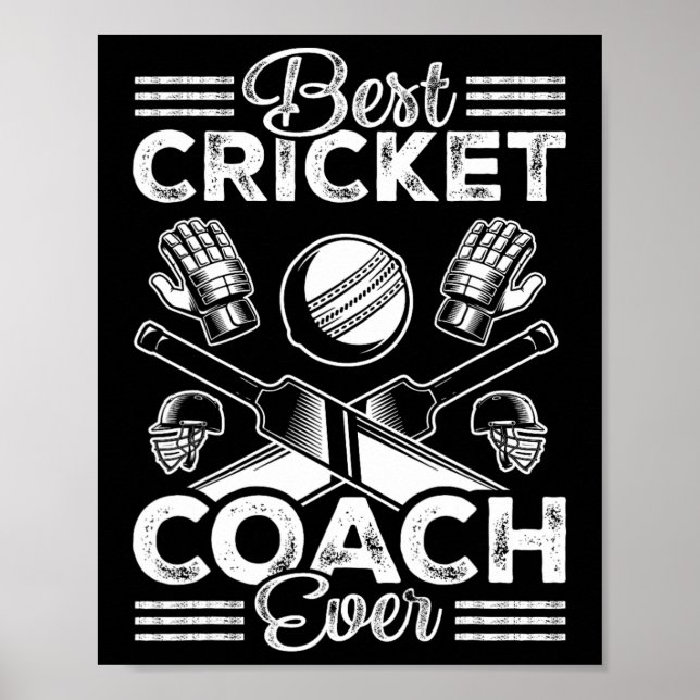 Bester Cricket-Trainer überhaupt  Poster (Vorne)