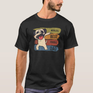 Bester Dabbing Puggle Vater Dab Für Kinder Männer T-Shirt