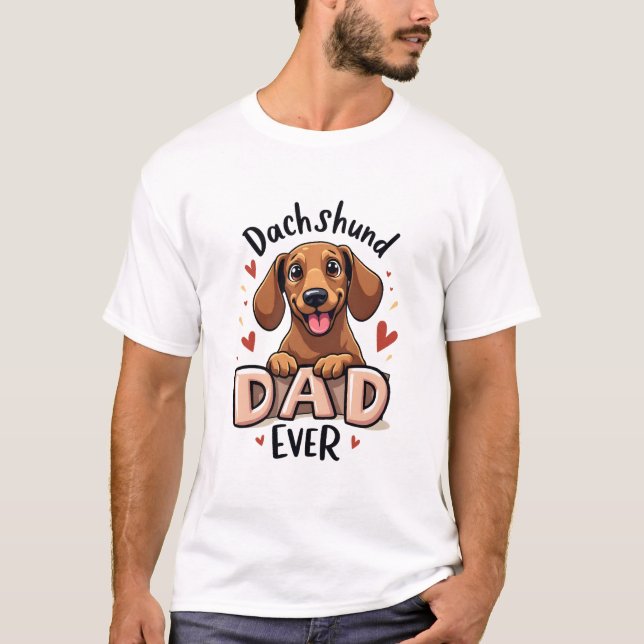 Bester Dachshund-Vater Aller Zeiten T-Shirt (Vorderseite)