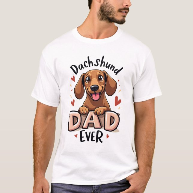 Bester Dachshund-Vater Aller Zeiten T-Shirt (Vorderseite)