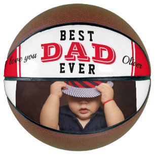 Bester Dad Ever Vater Typografie Foto Basketball