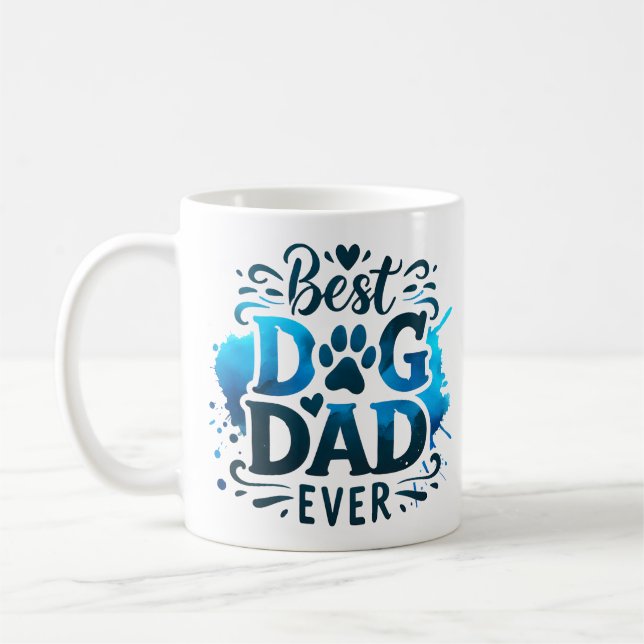 Bester Dad-Hund ever Kaffeetasse (Links)