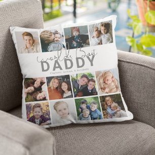 Bester Daddy der Welt Fotocollage Kissen
