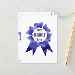 Bester Daddy Ever Gewinner-Auszeichnungsband für V Postkarte