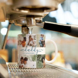 Bester Daddy je benutzerdefinierter Text Foto Coll Kaffeetasse
