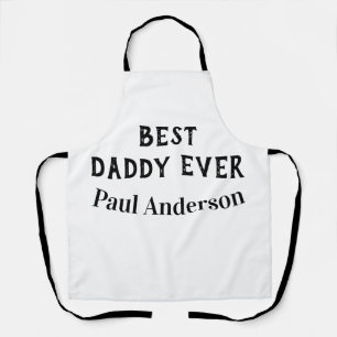 Bester Daddy jemals Name fettgedruckter Buchstabe Schürze